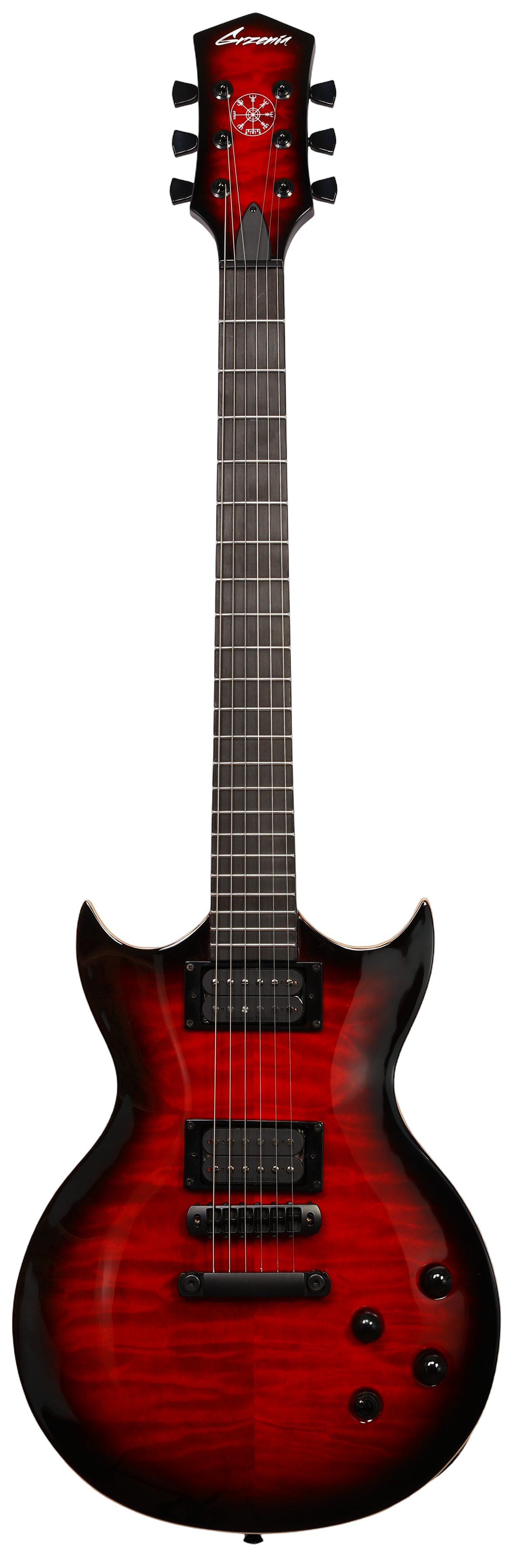 Grzenia Guitars Standard Series Baroness - Crimson Burst Neck Thru
