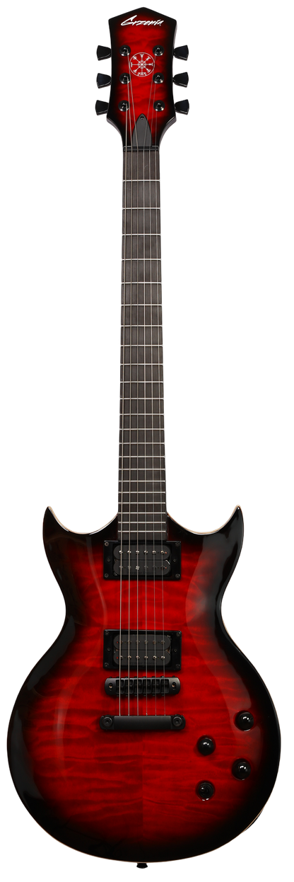 Standard Series Exhibition Model Baroness - Crimson Burst Neck-thru