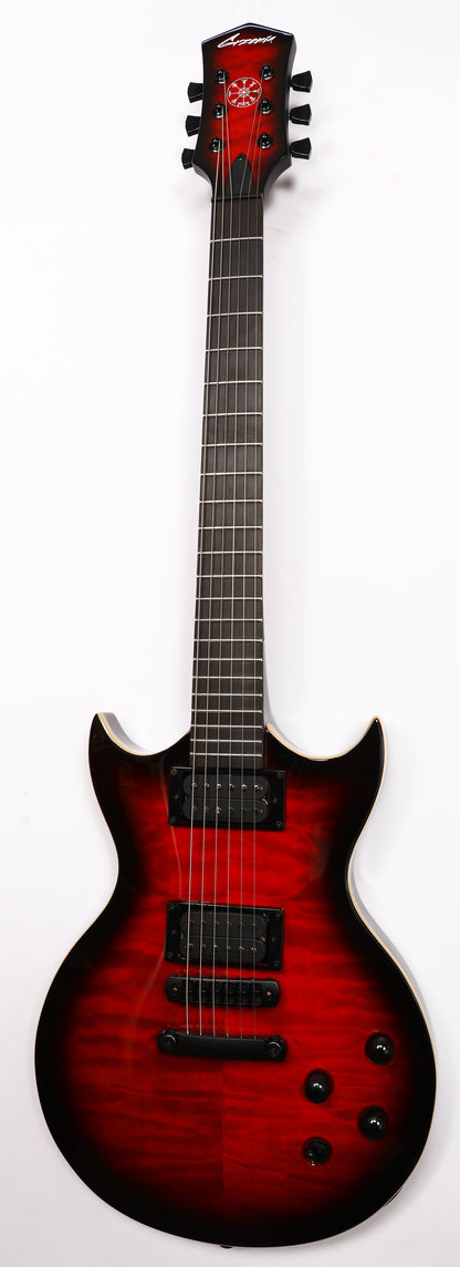 Standard Series Exhibition Model Baroness - Crimson Burst Neck-thru